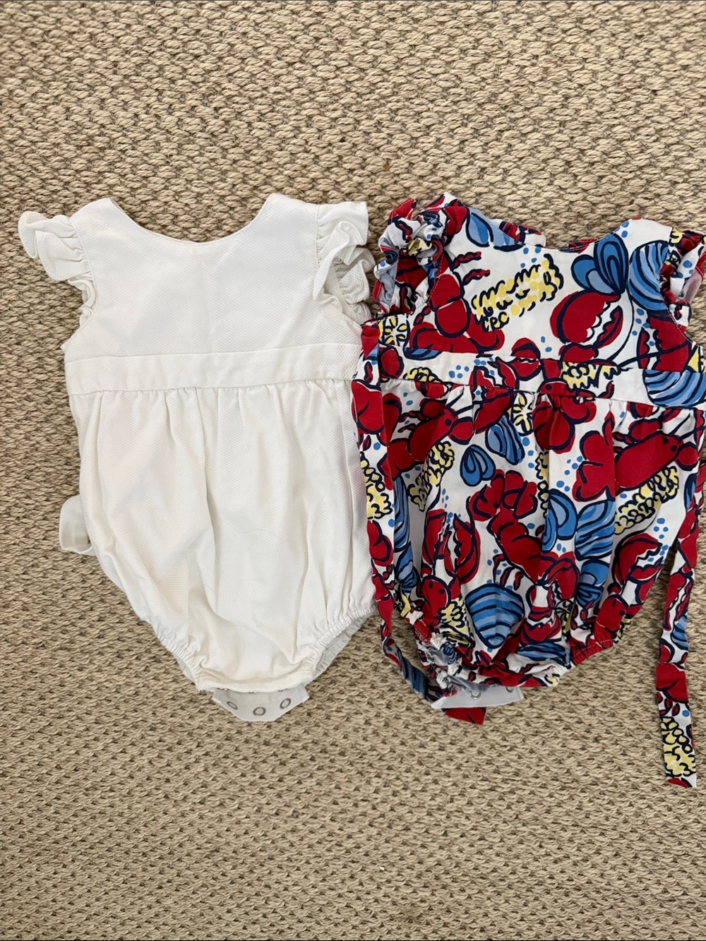 NWOT Classic Prep Girls' Bubble Romper Bundle, 6-9 months